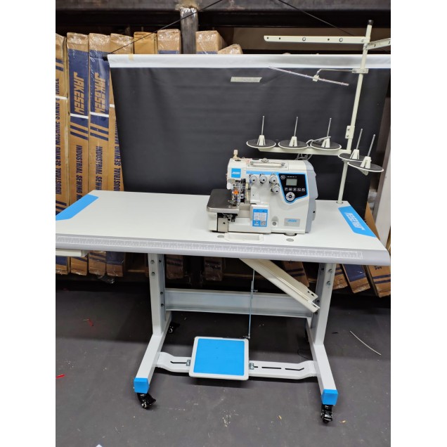 Máquina Interlok Eletrônica C/ Chip Inteligencia Artificial Motor Direct Drive - Modelo EC7-5D-SUT Jakesew (220v)