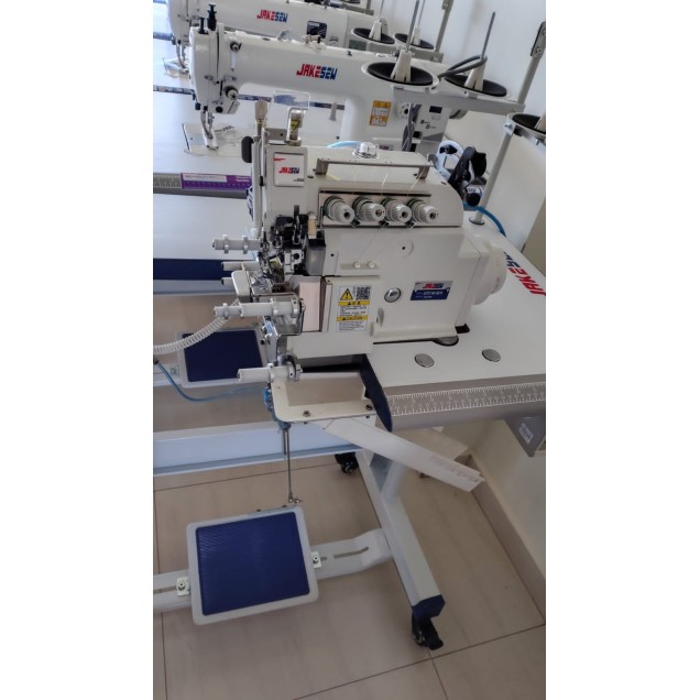 Máquina Overlok Ponto Cadeia Cilindrica Para Gola Pneumática  - Modelo EXT5114D-62S Jakesew
